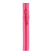 A length of hot pink zipper tape with darker pink pull tabs isolated on a white background.