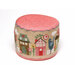 Photo of the Blooming Tiny Town pattern finished on a pinkeep template isolated on a white background.