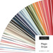 Fanned out collage of the fabrics featured in the Magic Stripe Dessert Roll.