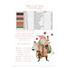Back of pattern with a table showing color names and their corresponding DMC alternatives for embroidery threads.