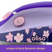 Side view of the iron showcasing the sakura blossom design.
