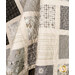 A close up on the draped quilt, demonstrating flow and form of the project.