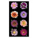 A black panel featured in the Tina's view collection by Tina Leto for Clothworks.