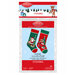 Rudolph the Red-Nosed Reindeer stocking kit package with festive holiday design.