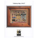 The front of the Liberty Bay 1912 cross stitch pattern with a digital mockup of the project. 