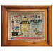 The finished and framed Liberty Bay 1912 project featuring a patriotic colonial town.