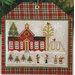 Cross-stitch pattern for Little House Needleworks, “Hometown Holiday – Schoolhouse.”
