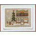 Cross-stitch pattern for Little House Needleworks, “Hometown Holiday – Post Office Shop.”