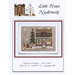 Cross-stitch chart cover for Little House Needleworks, “Hometown Holiday – Post Office.”