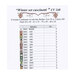 Chart showing the required DMC, fabric recommendation, and stitch counts.