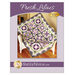 The front of the Fresh Lilacs pattern by Shabby Fabrics showing the finished quilt.