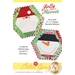 The front of the Jolly Friends Placemats Pattern showing two finished placemats, Santa and a jolly snowman.