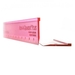 Two pink plastic rulers with measurement markings, featuring a unique angled design for precise alignment.