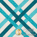 Close-up of teal and aqua Over Under Block.