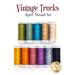 A coordinating thread set chosen to compliment the April Vintage Trucks kit