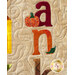 A close up of applique letters in the A Year In Words Wall Hanging - November