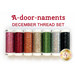 Thread set for A-door-naments December kit