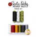 The 9 piece coordinated thread set for the Santa Baby Penny Mat Kit | Shabby Fabrics