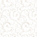 Pearlescent elegant scrolls on a white background | Shabby Fabrics