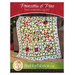 The front of the Poinsettia & Pine Patchwork Quilt Pattern | Shabby Fabrics