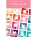 Cover of a quilting pattern titled Joyful Stars, featuring colorful star designs in a grid layout.