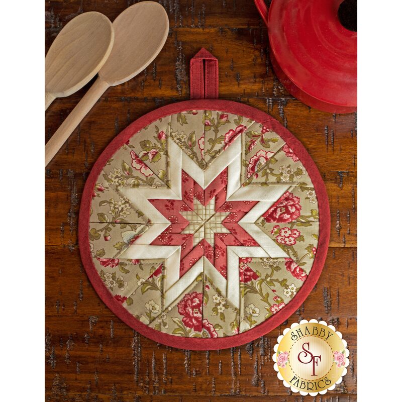 Folded Star Hot Pad Kit - La Rose Rouge - Beige