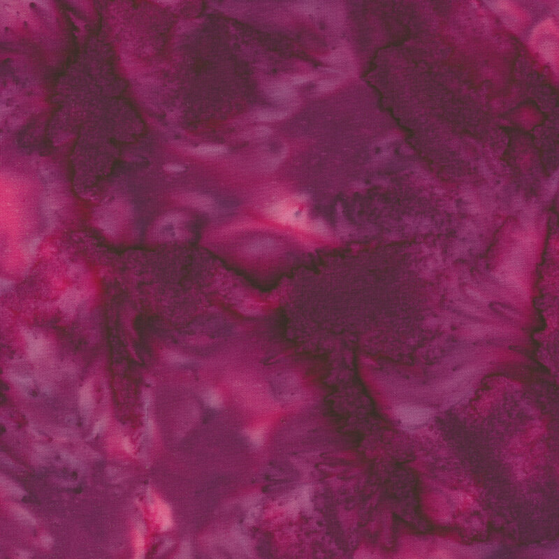 Batik fabric features tonal marble bright purple design | Shabby Fabrics