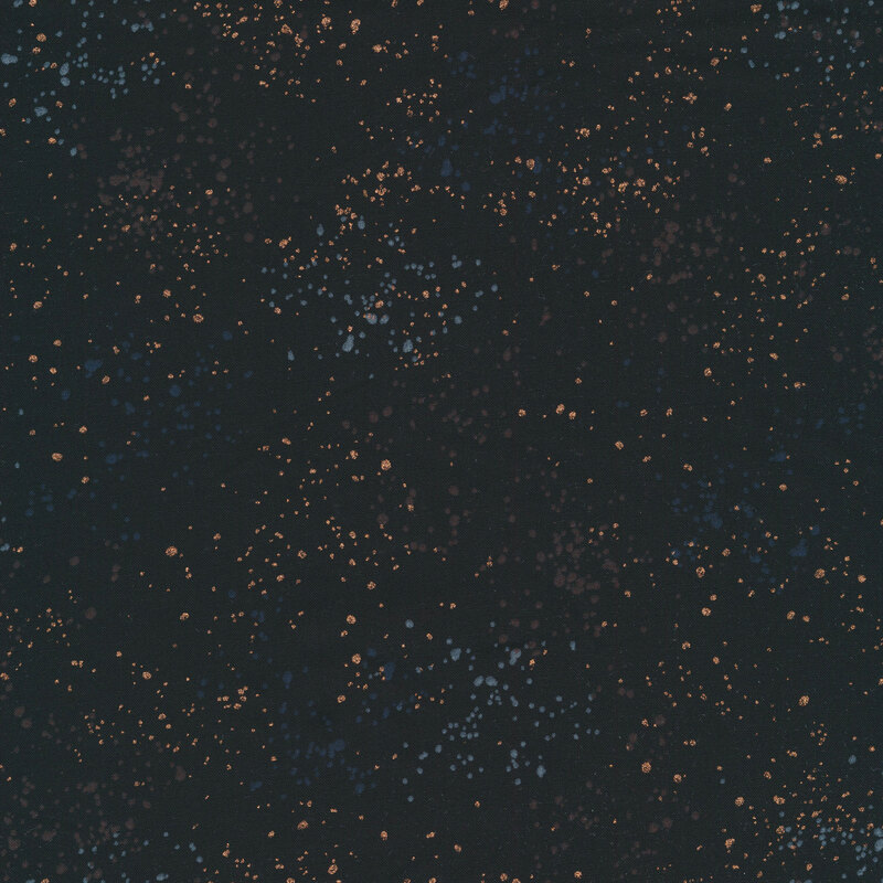 Metallic speckles on black