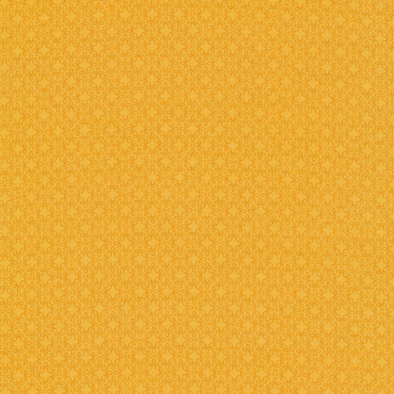 Tonal golden swirled star lattice on a golden background