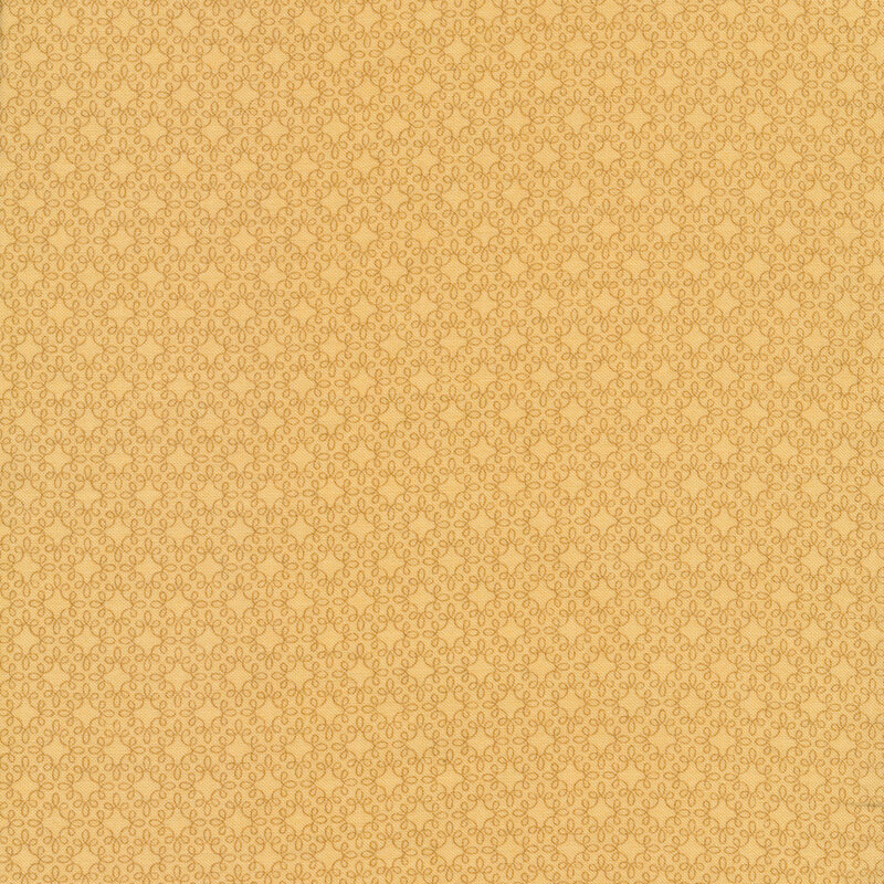 Tonal swirled star lattice on a light tan background