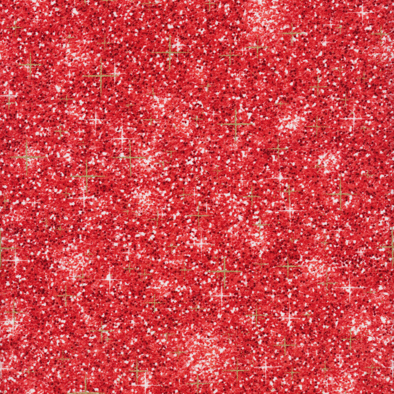 Red and gold sparkle fabric