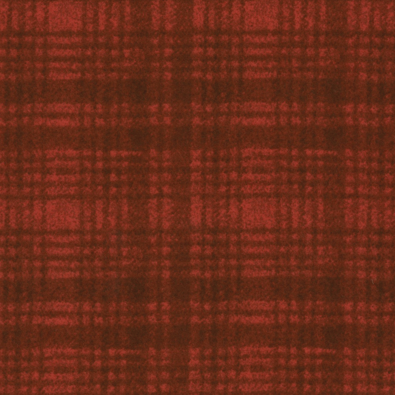 dark red plaid flannel fabric