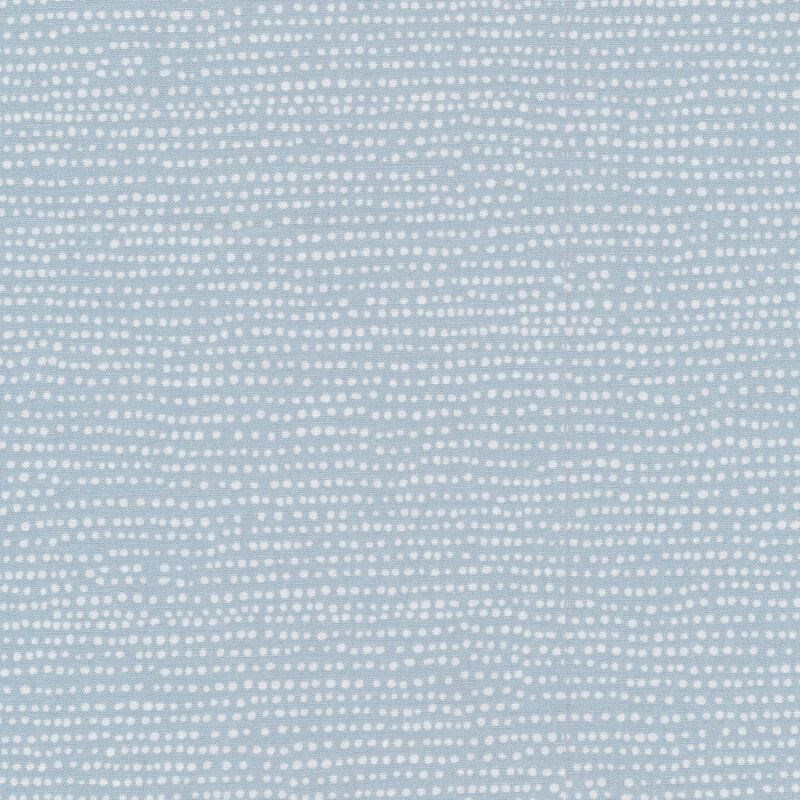 Light blue fabric with small white dots all over