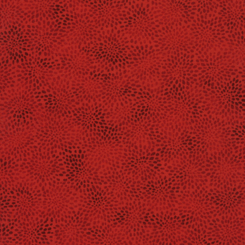 tonal red fabric featuring dots all over 