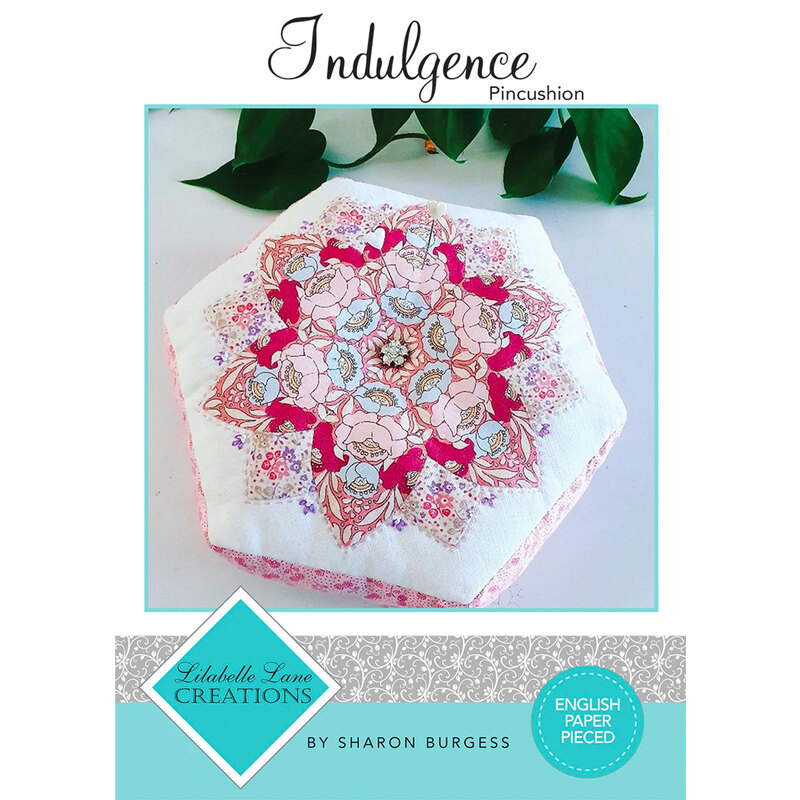 Indulgence Pincushion Pattern front showing finished pincushion