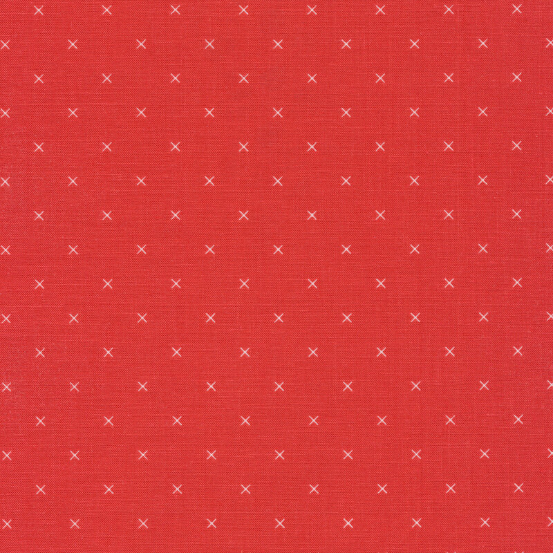 Small white X's all over a red background