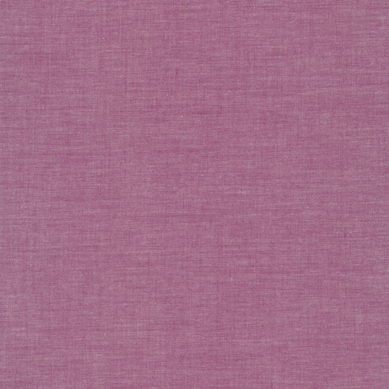 Plum chambray fabric.