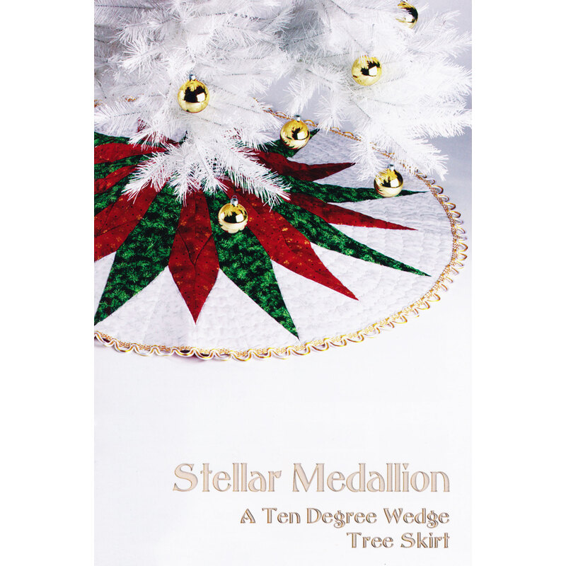 Front of Stellar Medallion Ten degree wedge tree skirt pattern