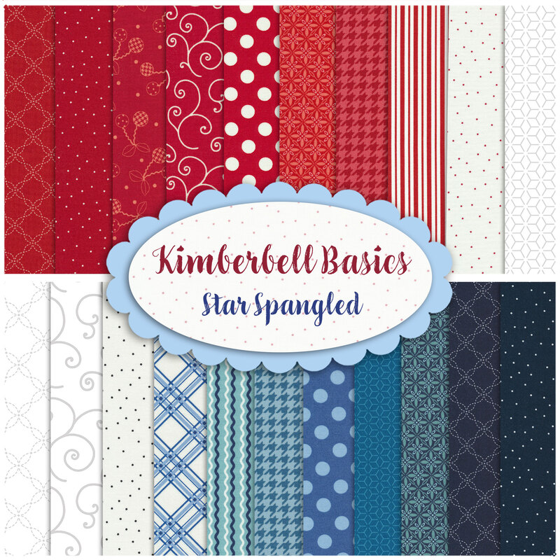 kimberbell star spangled fat quarter set