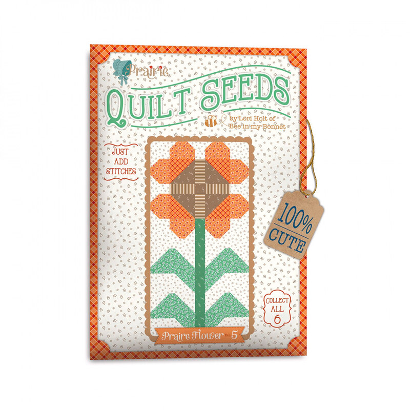 front of keepsake seed packet showing finished project.