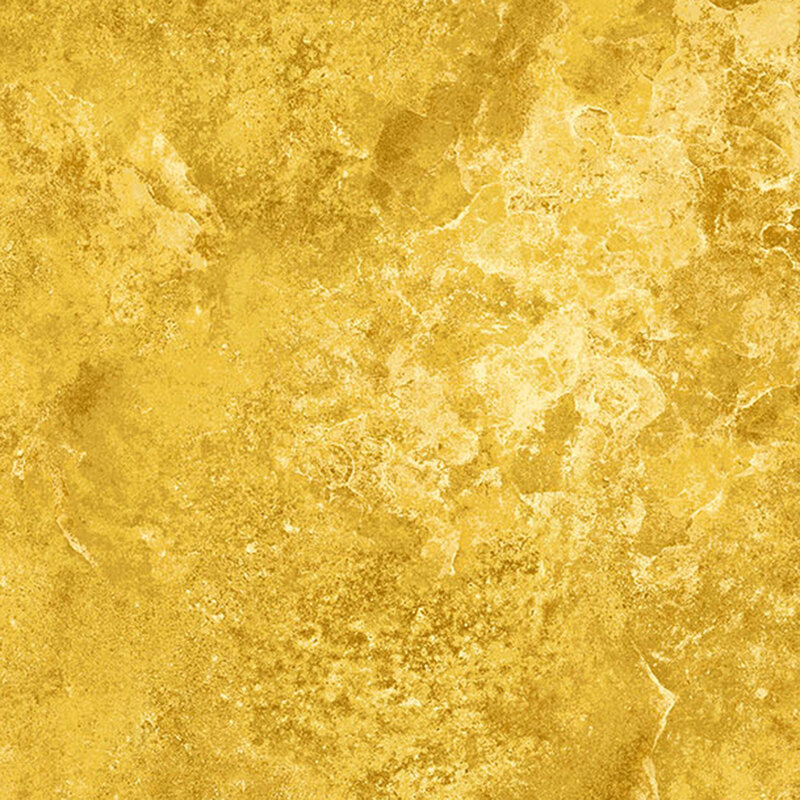 A tonal golden yellow marbled fabric with a concrete texture look