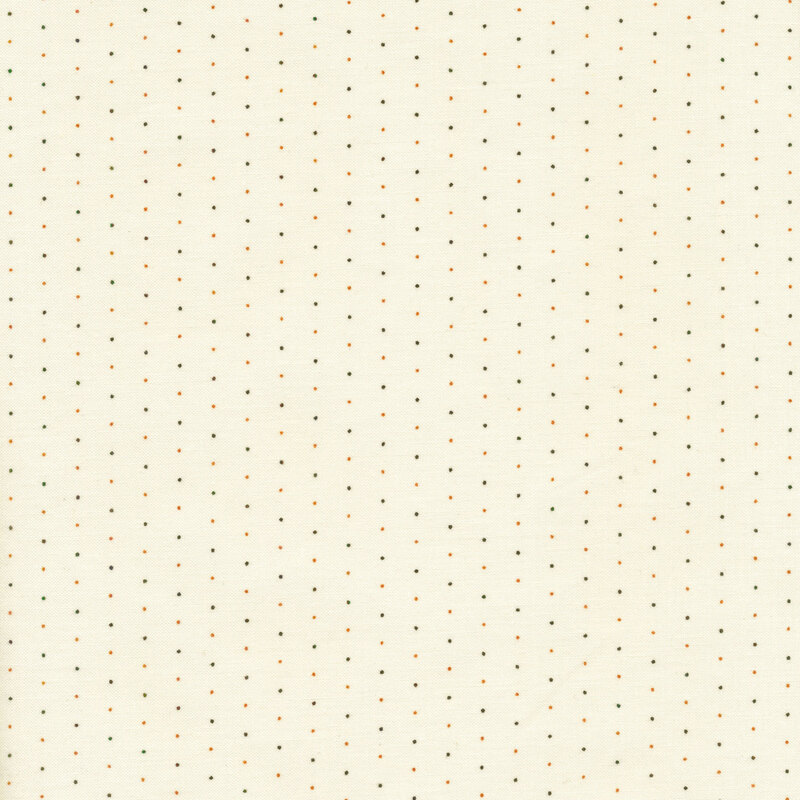 orange and black pin dots on a solid cream background