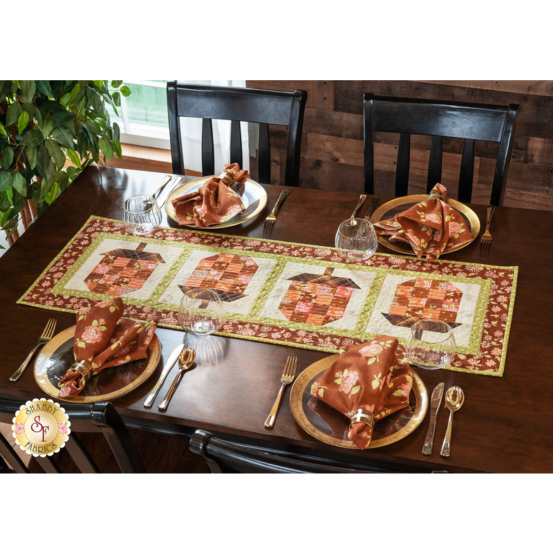 SAMPLE - Acorn Table Runner - Cinnamon & Cream