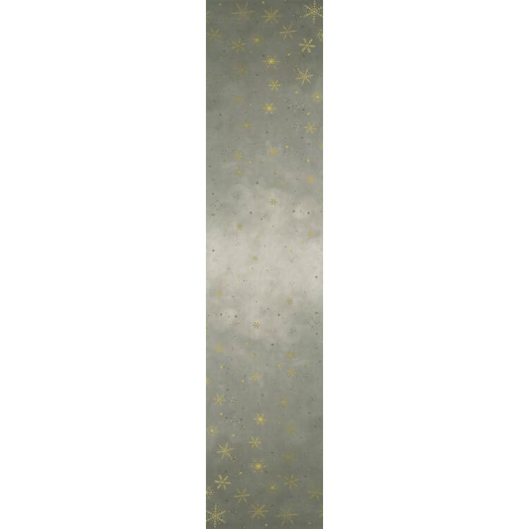 full ombre image of warm gray ombre pattern with gold metallic snowflakes