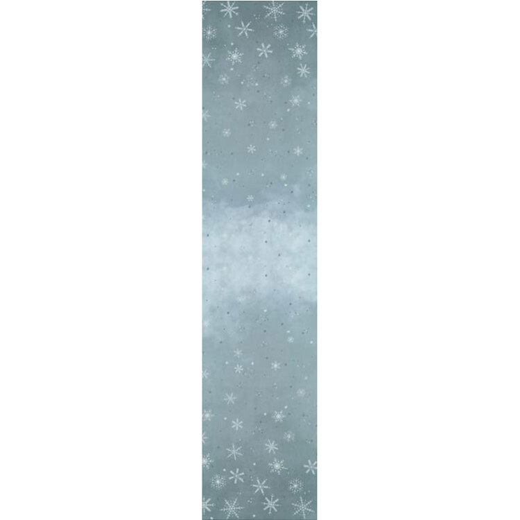 full ombre image of cool gray ombre pattern with silver metallic snowflakes