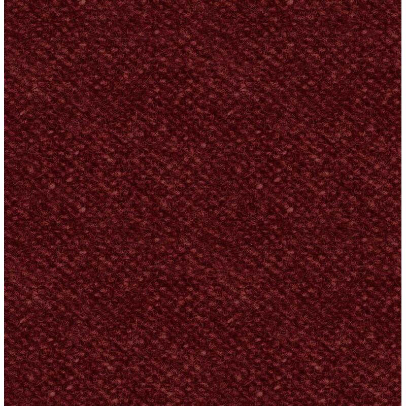 Close-up of a textured flannel fabric in a deep burgundy color with a subtle weave pattern.