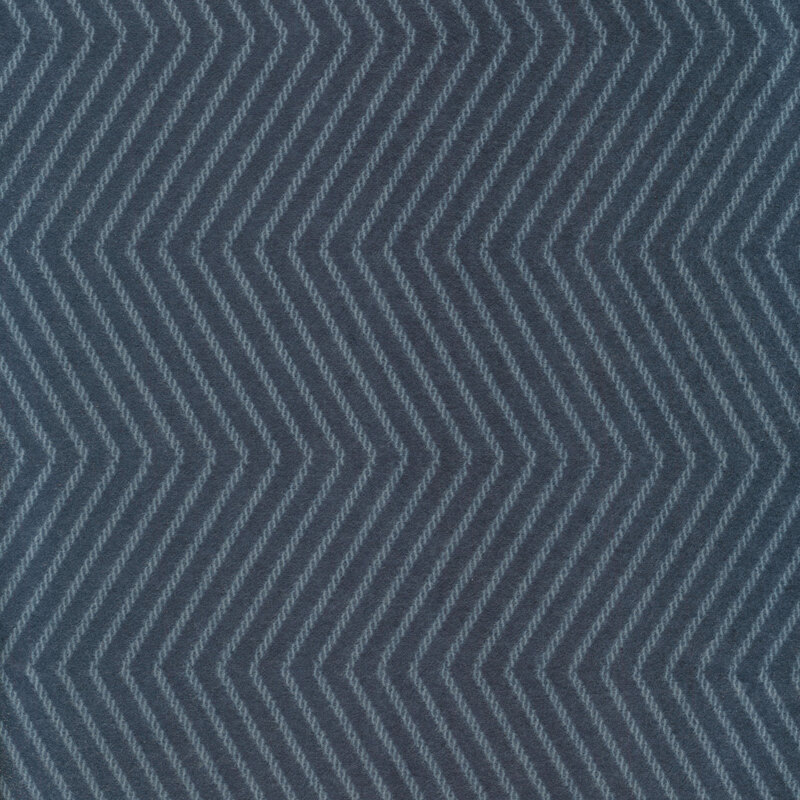 Dark blue flannel with medium blue chevrons