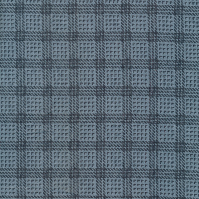 blue flannel with dark blue plaid