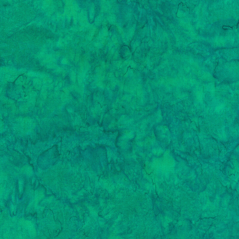 Mottled teal and sea-foam green watercolor fabric