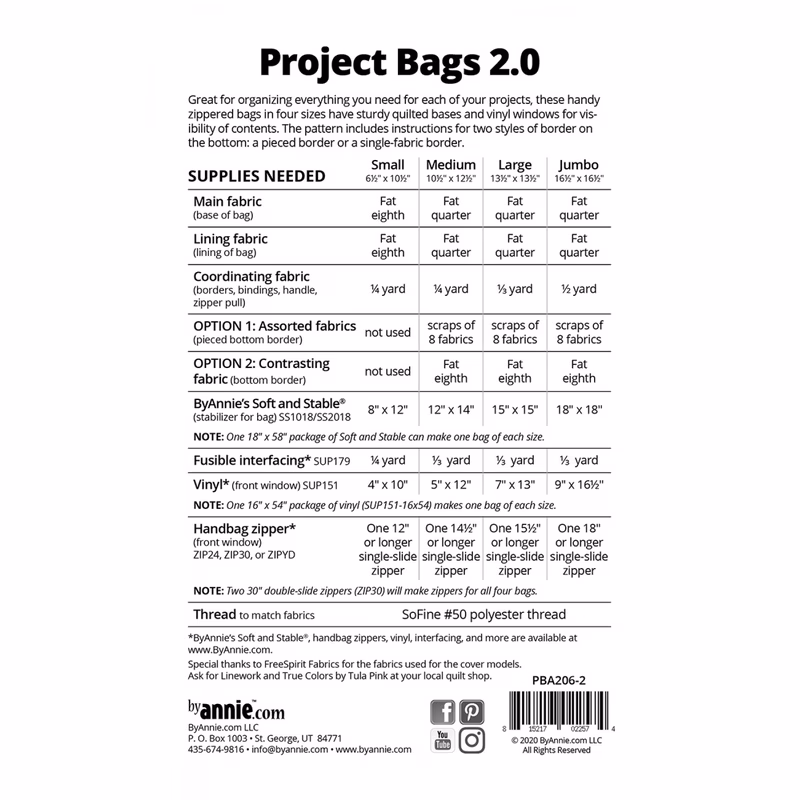 Project Bags 2.0 Pattern preload image